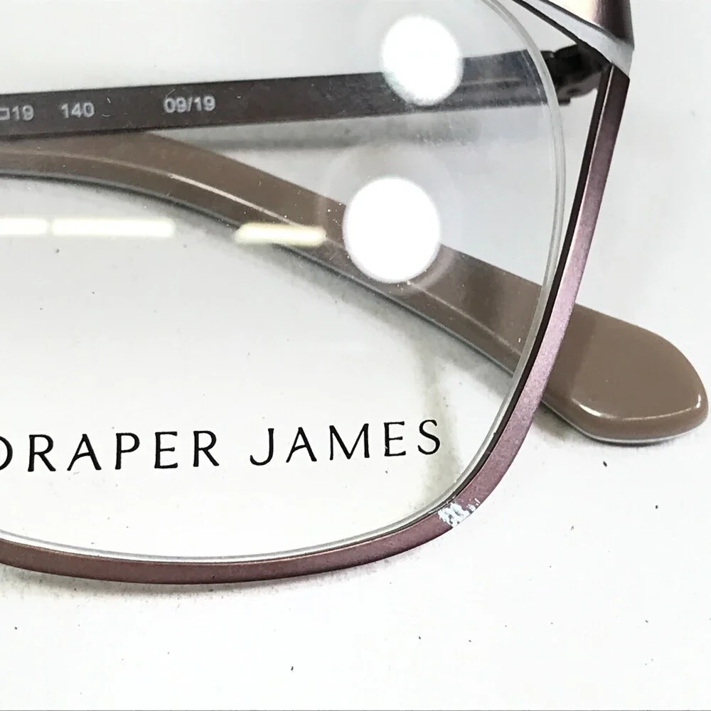 Draper James Eyeglasses Frames DJ5013 201 BROWN Cat Eye Semi Rim 50-19-140